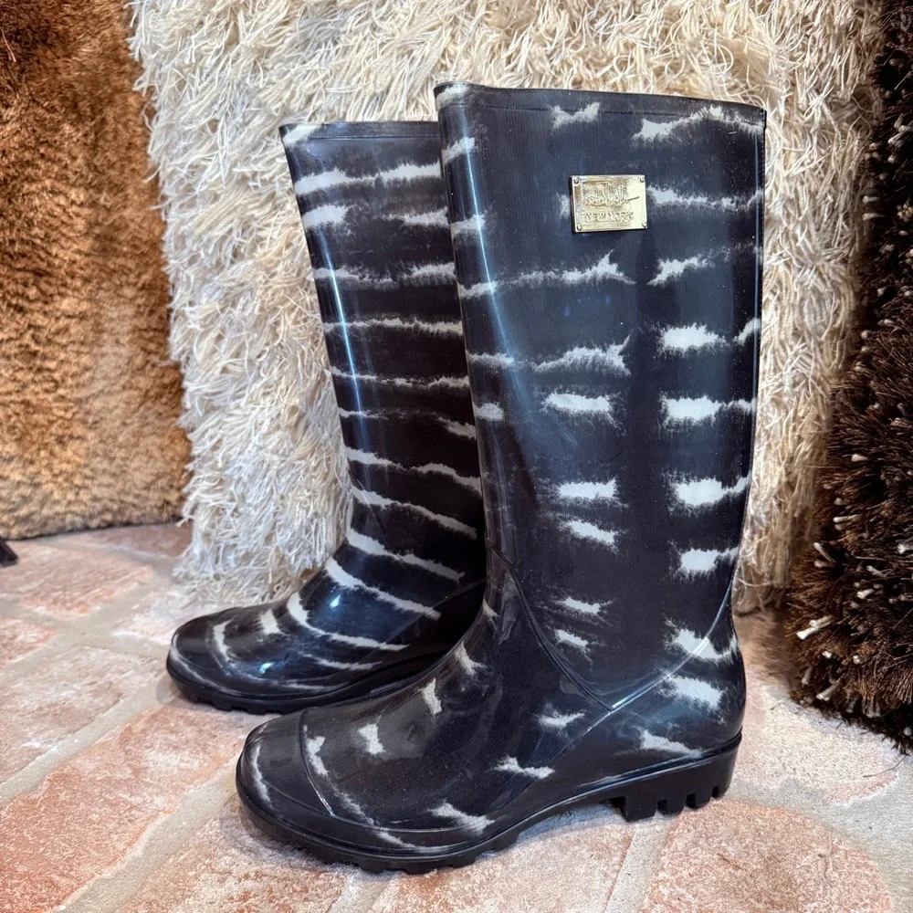 Nicole Miller New York Rain Boots sz 8